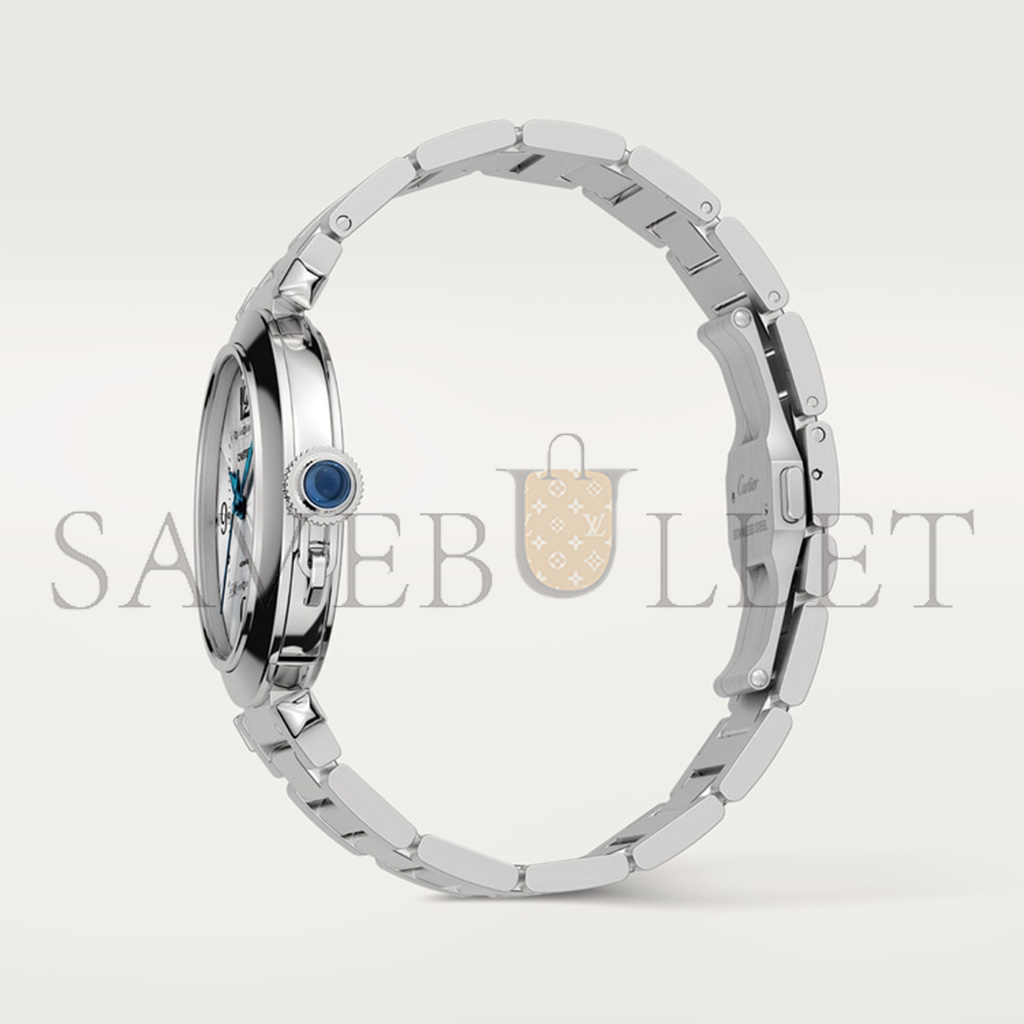 Ca*t*er pasha steel 30mm silver dial on bracelet quartz watch wspa0021